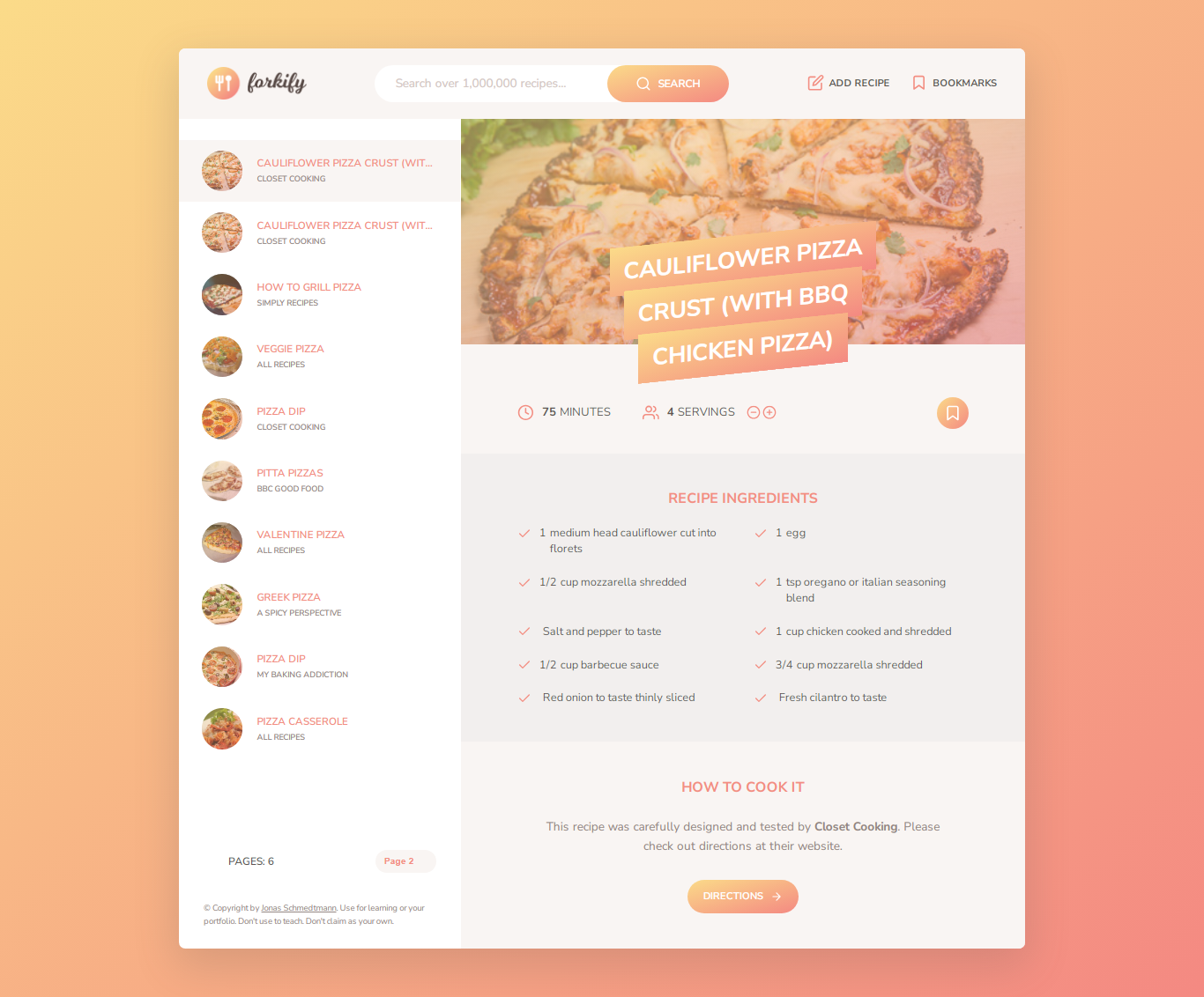 Recipe Application
